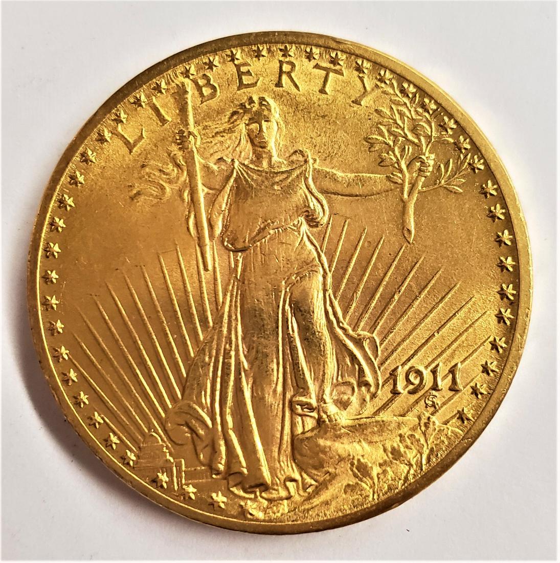 1911 Gold Double Eagle $20 Saint Gaudens U (1 of 2)