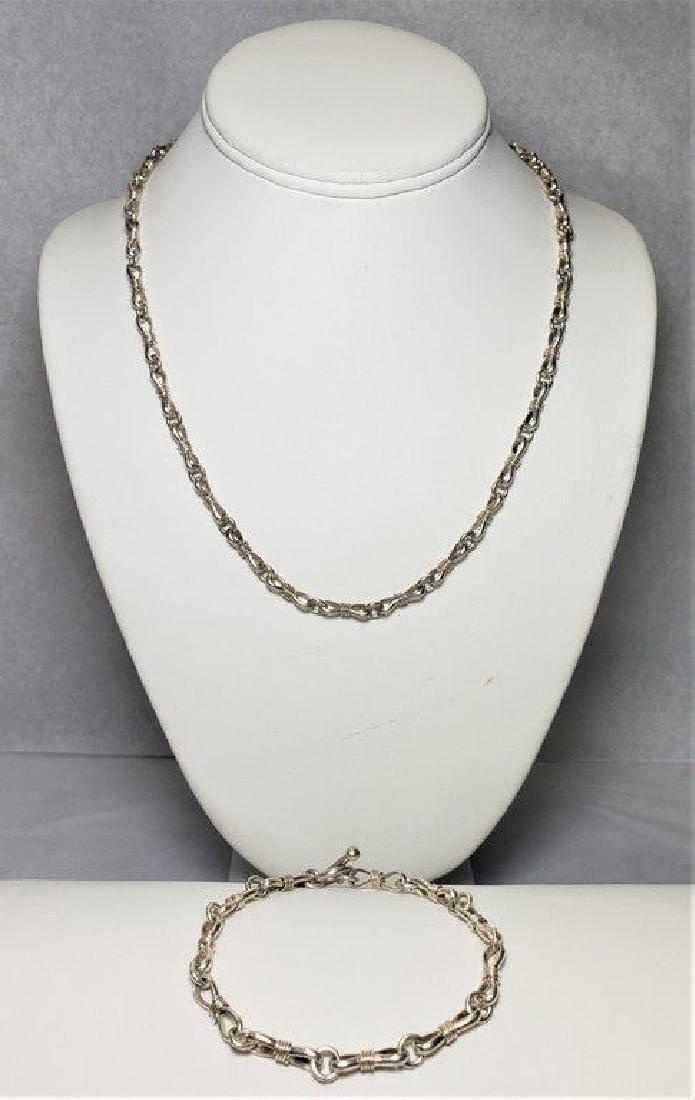 .925 STERLING SILVER ANCIENT NECKLACE AND BRACELET SET (1 of 7)