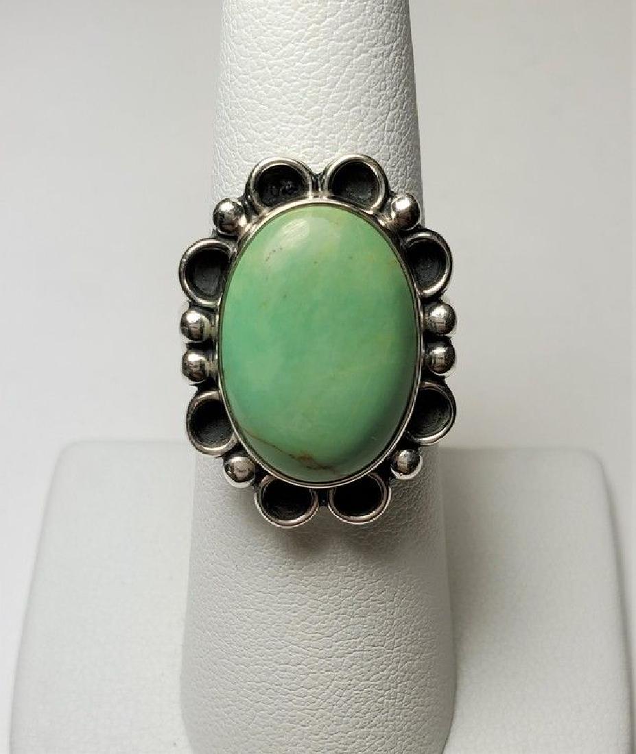 .925 STERLING SILVER OPAL RING SIZE 6.25 8.3 GRAMS (1 of 5)