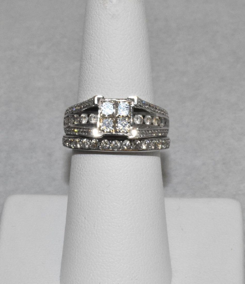 LOOKS 3 CARAT+ WHITE DIAMONDS OVER WHITE GOLD WEDDING (1 of 5)