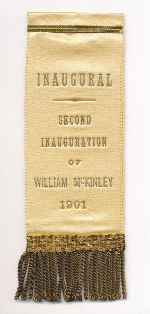 WILLIAM MCKINLEY INAUGURATION RIBBON (1 of 3)
