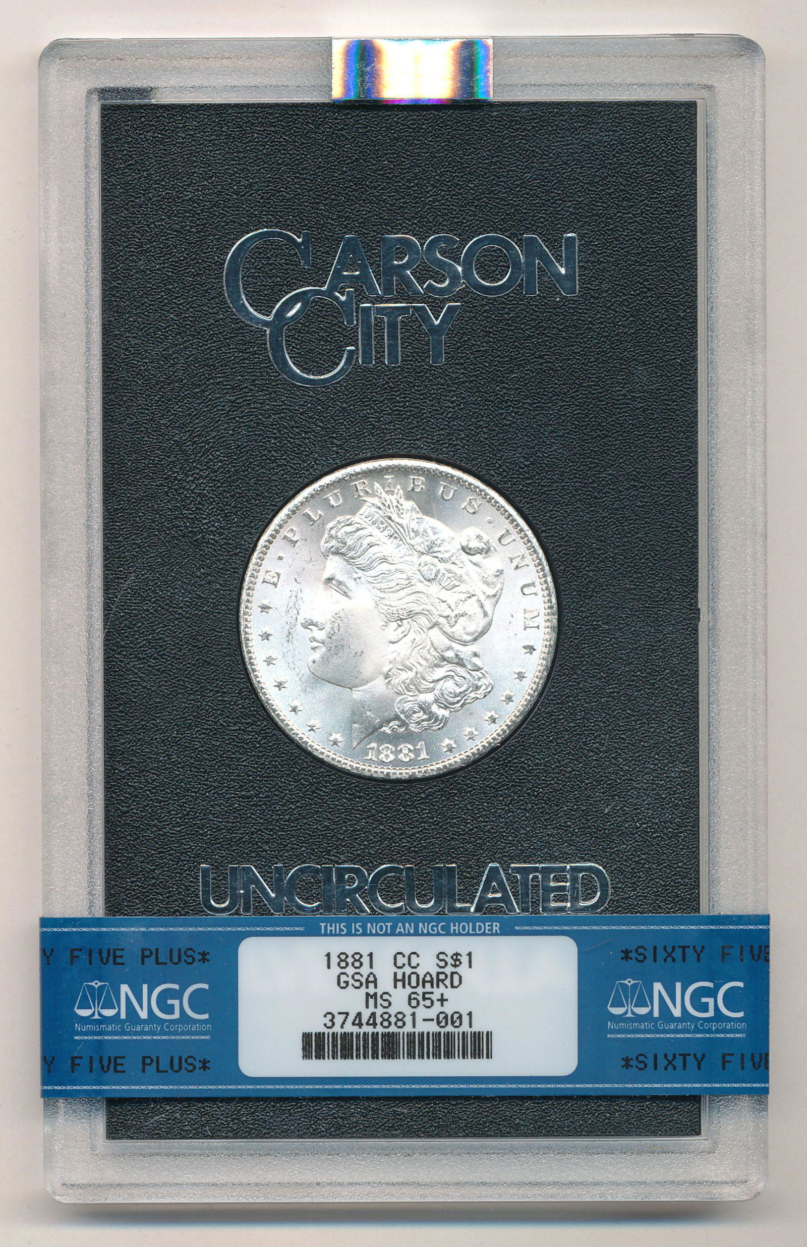 RARE 1881-CC GSA MORGAN DOLLAR NGC MS65+ (1 of 4)