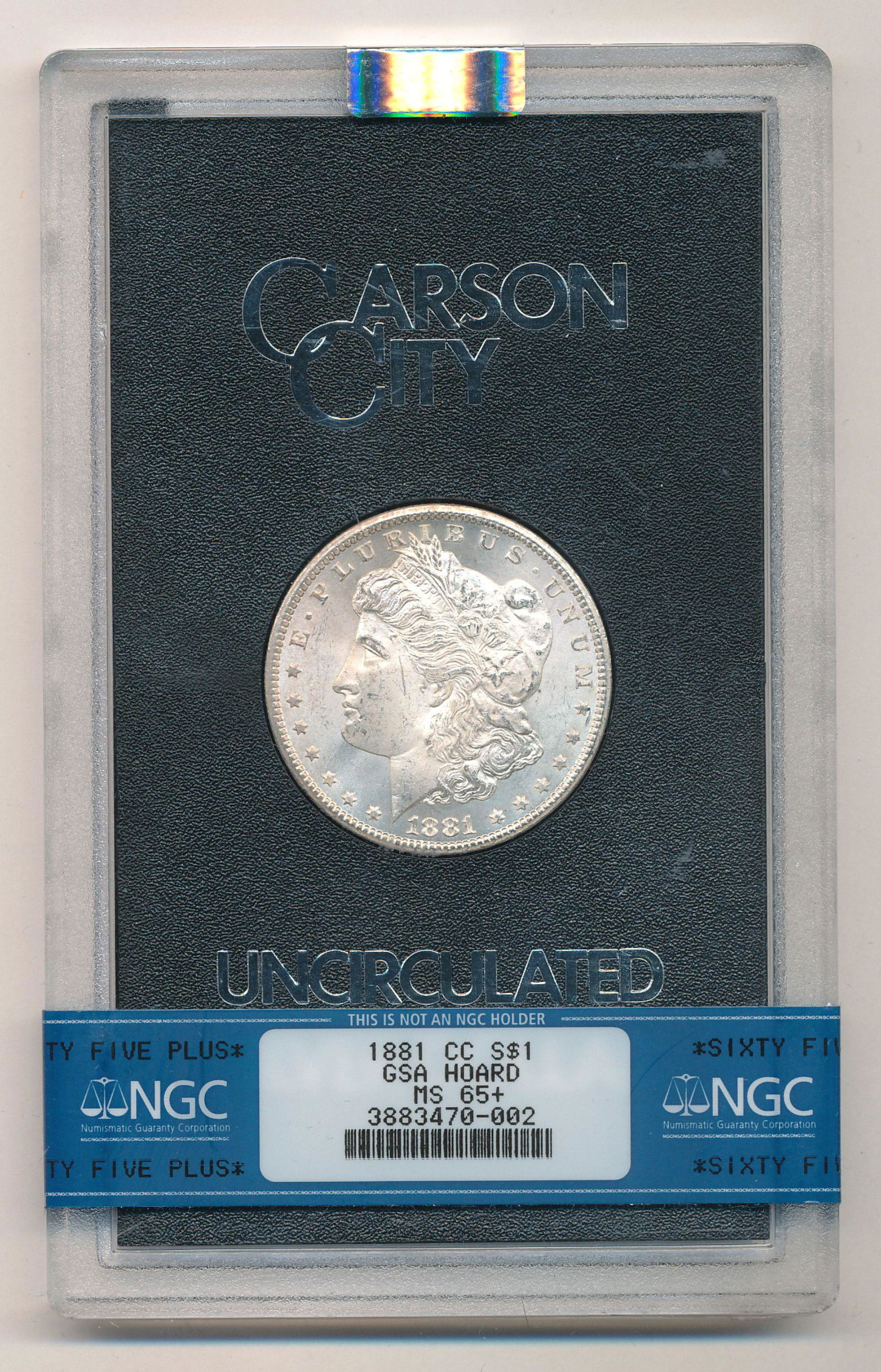 1881-CC GSA MORGAN SILVER DOLLAR NGC MS65+ (1 of 4)