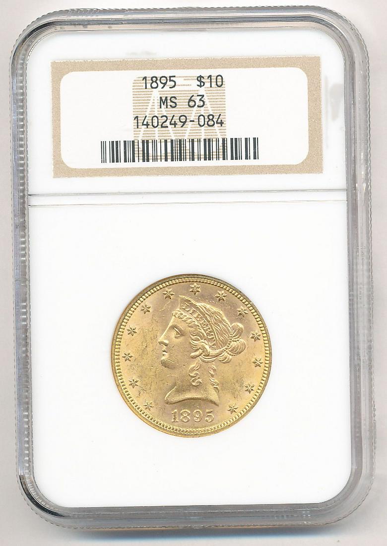 1895 $10 LIBERTY GOLD NGC MS 63 (1 of 2)
