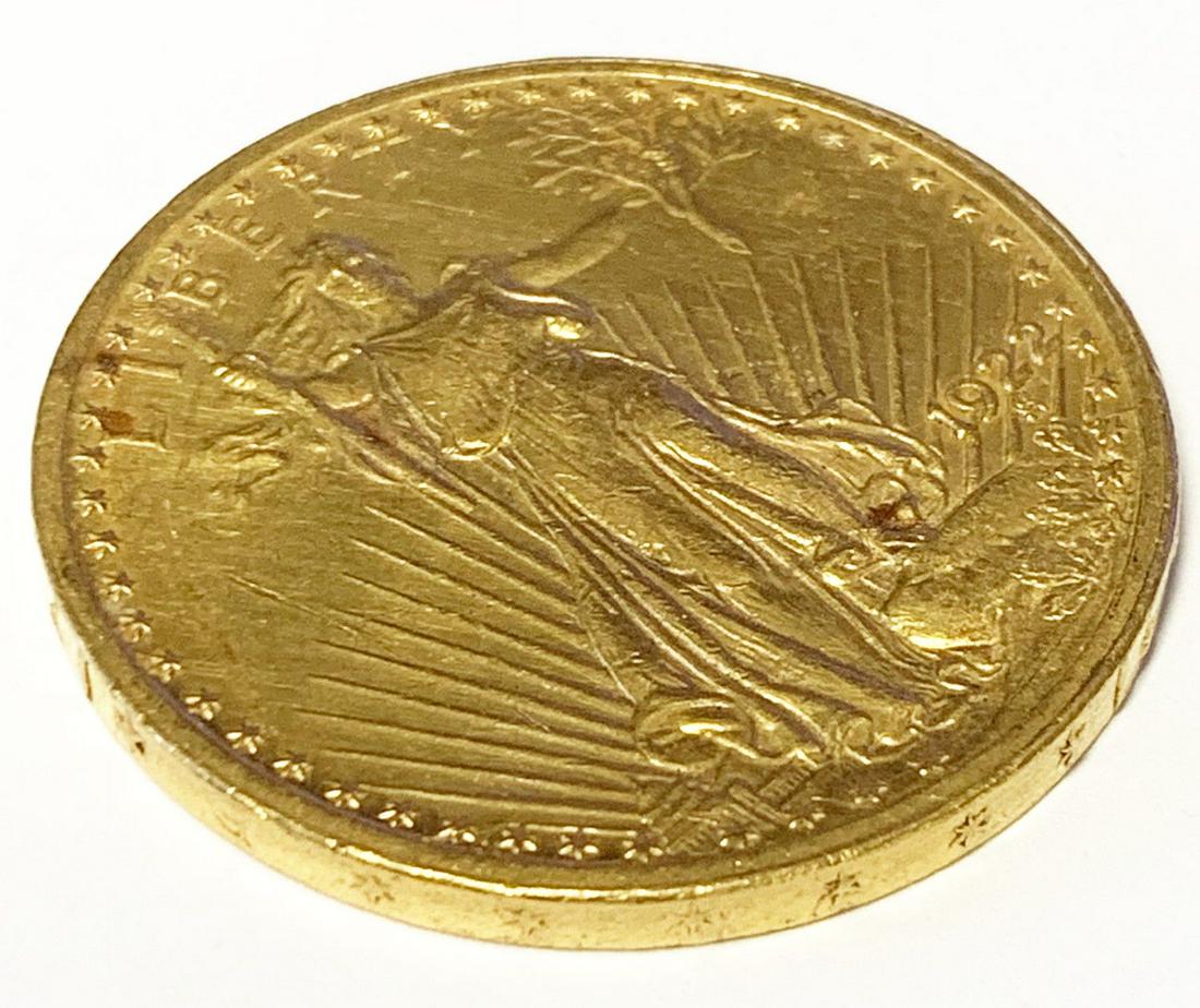 MINT ERROR 1922 $20 GOLD SAINT GAUDENS MS 63 (1 of 6)