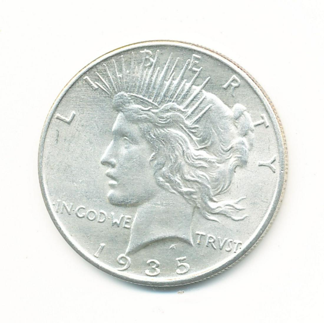 1935 PEACE DOLLAR MS 63 (1 of 2)