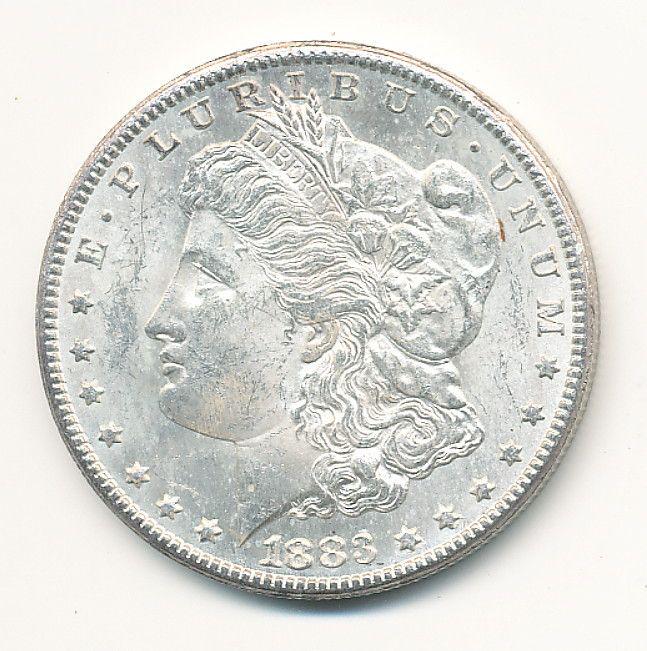 1883-CC MORGAN SILVER DOLLAR MS63 (1 of 2)