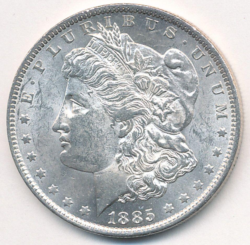 1885-O MS 63 MORGAN SILVER DOLLAR (1 of 2)