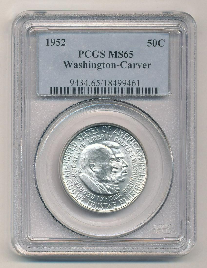 1952-S WASH CARVER 50C MS65 (1 of 2)