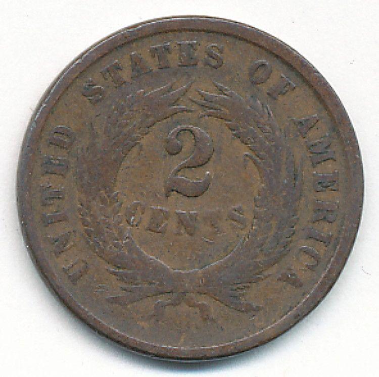 1864 TWO CENT PIECE VG (1 of 2)