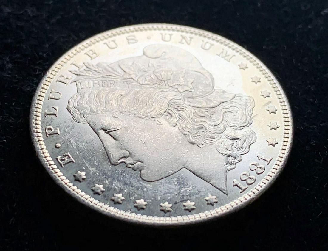 1881-O MS64 PROOF-LIKE MORGAN DOLLAR: WINNER OF AUCTION SHALL RECEIVE THE EXACT COIN SHOWN HERE