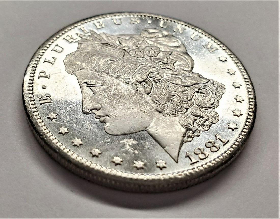 1881-S MORGAN SILVER DOLLAR MS66 PROOF-LIKE (1 of 2)
