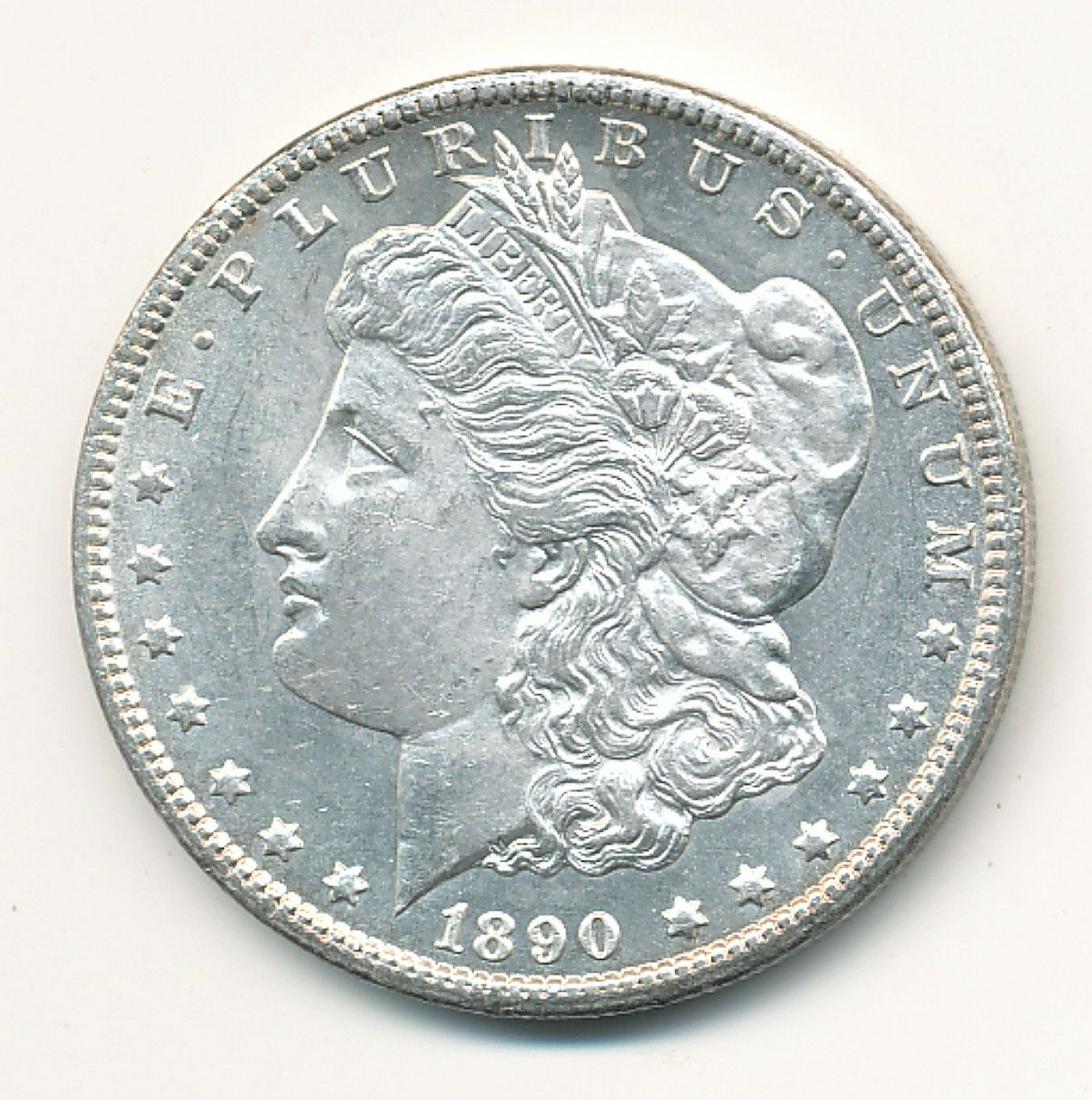 1890-CC CARSON CITY MORGAN SILVER DOLLAR MS63 (1 of 2)