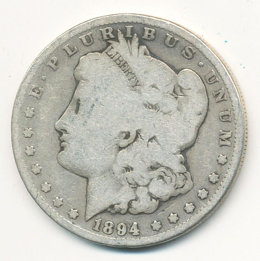 1894-O VG MORGAN SILVER DOLLAR (1 of 2)