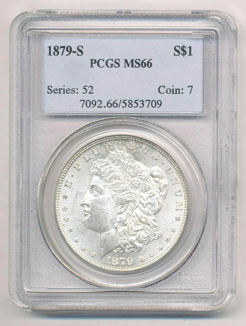 1879-S MORGAN SILVER DOLLAR PCGS MS 66 (1 of 2)