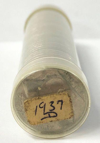 ROLL OF (40 COINS) 1937-D BUFFALO NICKELS: WINNER OF AUCTION SHALL RECEIVE ALL (40 COINS) SHOWN HERE