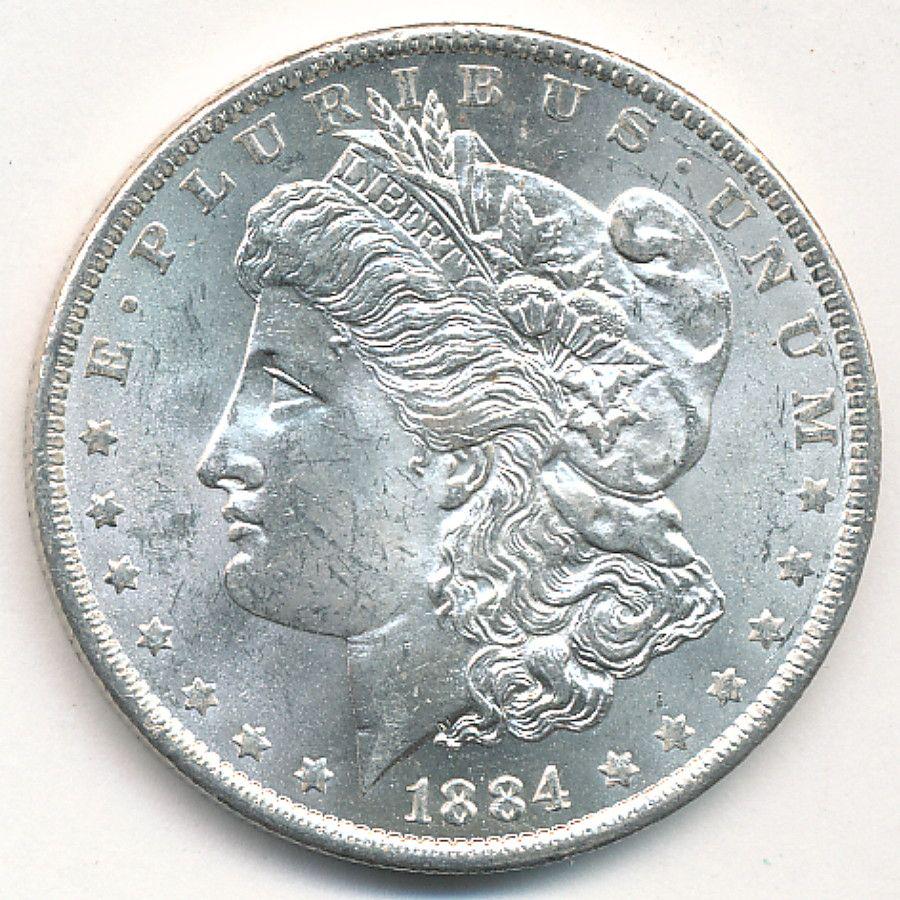 1884-O MORGAN SILVER DOLLAR MS 63/64 (1 of 2)