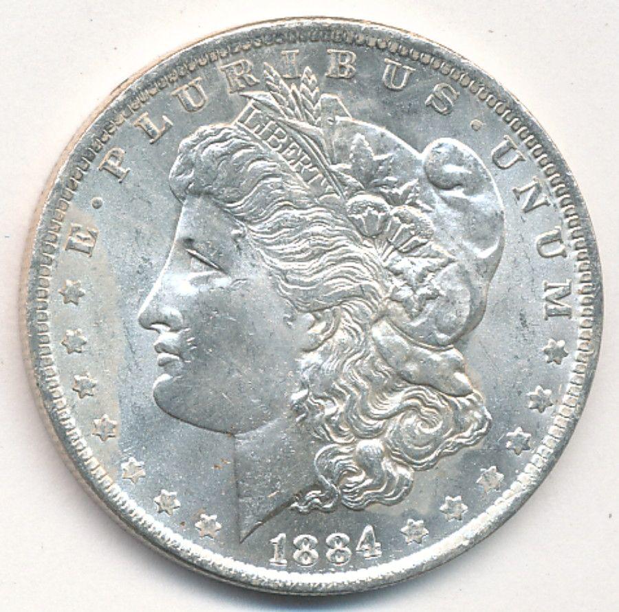 1884-O MORGAN SILVER DOLLAR MS 65/66 (1 of 2)