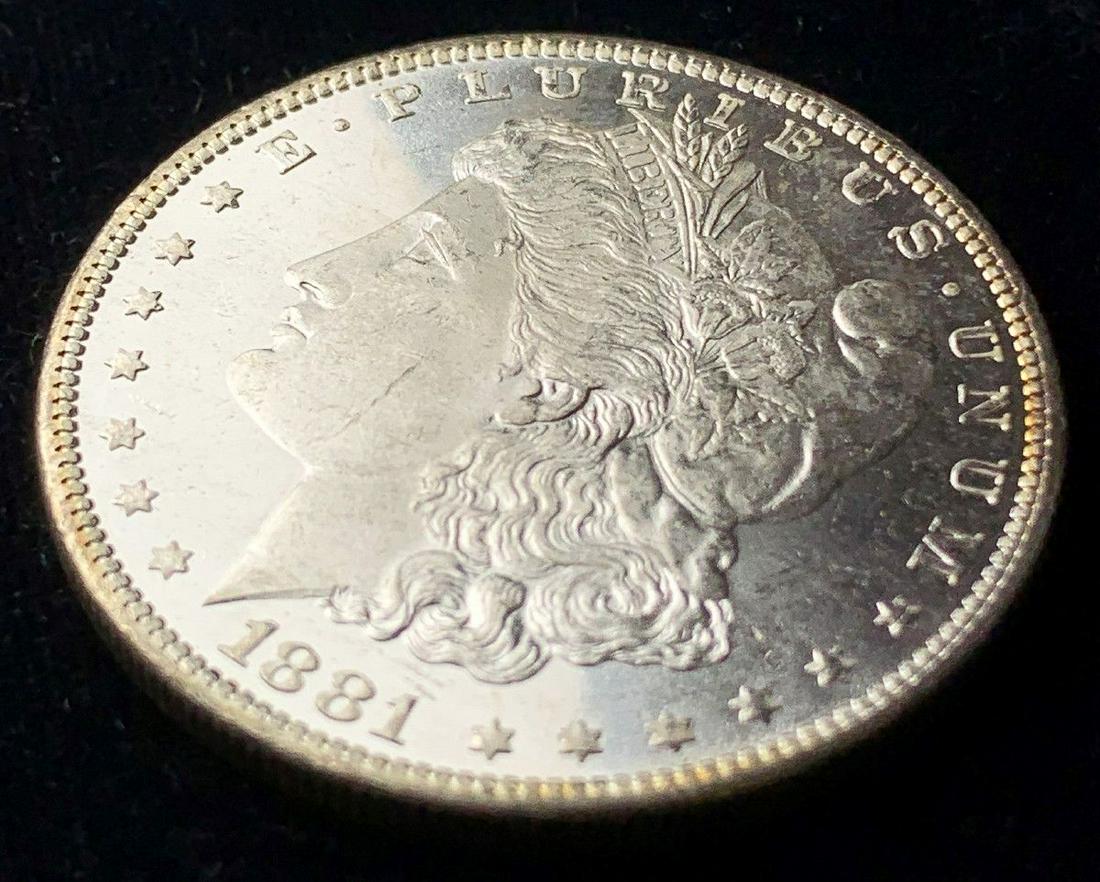 1881-O MORGAN SILVER DOLLAR MS64/65 PL (1 of 8)