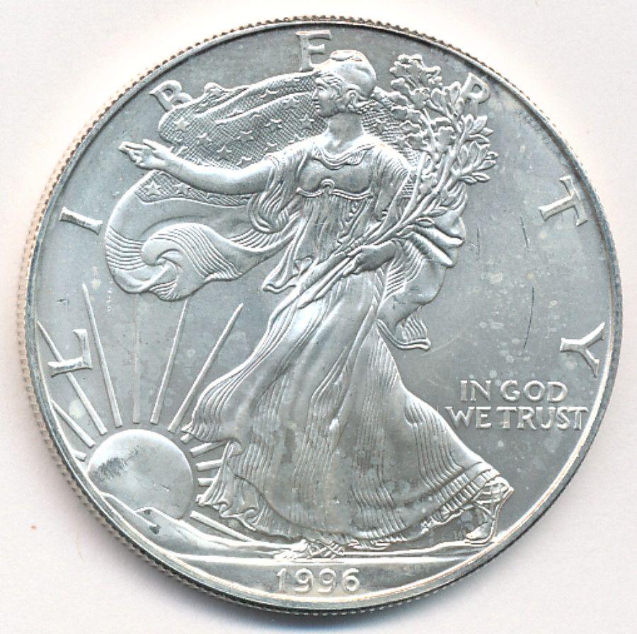 1996 KEY DATE AMERICAN SILVER EAGLE (1 of 2)