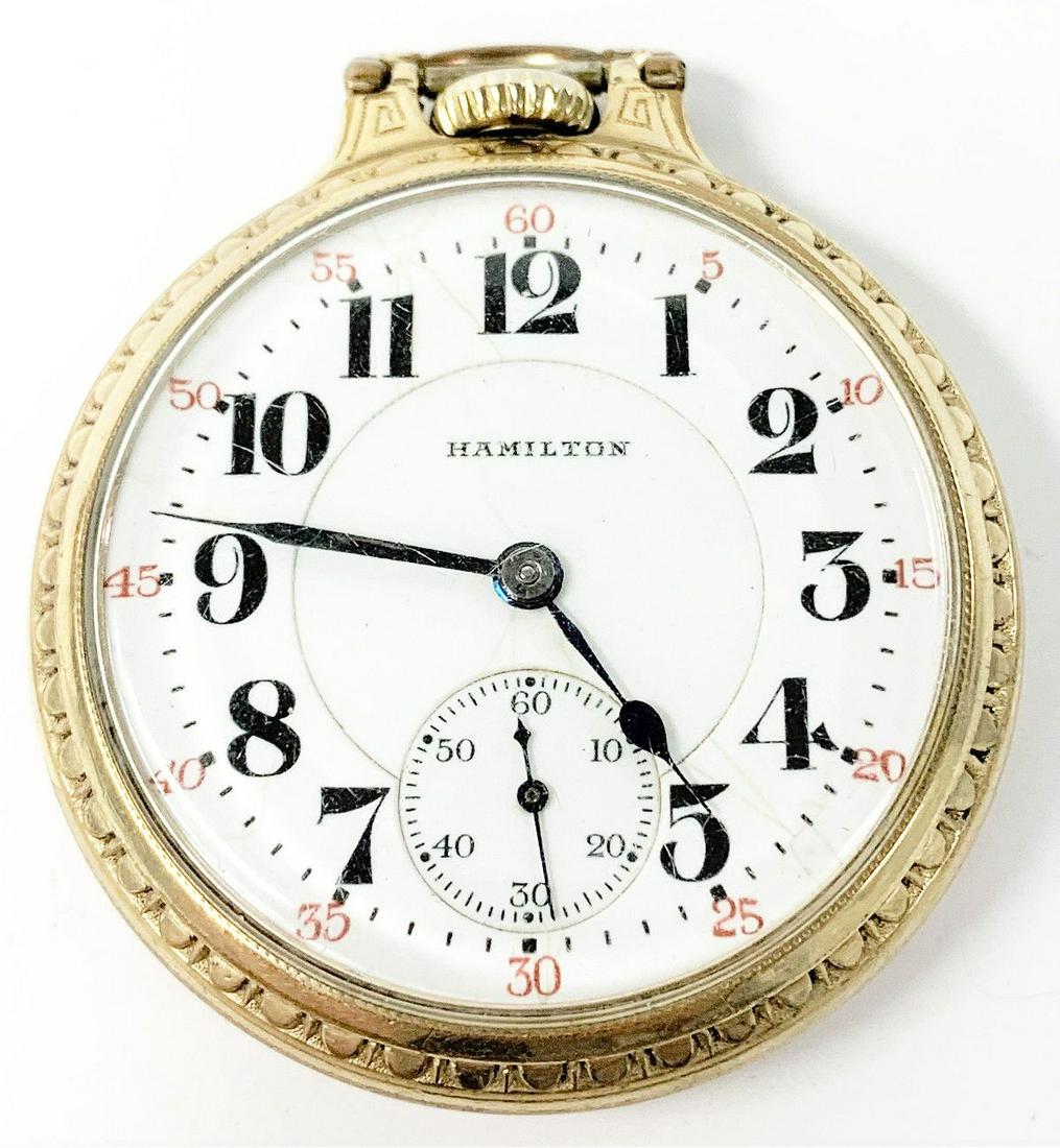 HAMILTON RAILROAD POCKET WATCH (1 of 10)