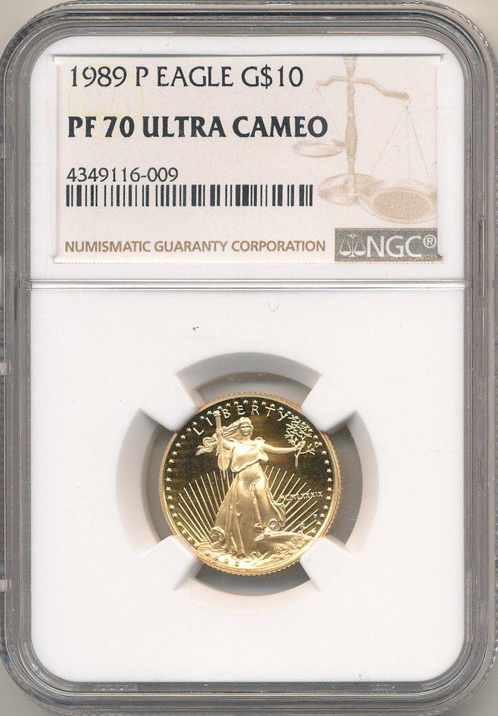 1989 $10 GOLD EAGLE NGC PF70 ULTRA (1 of 2)