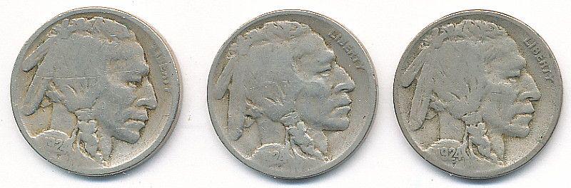 1924 P-D-S BUFFALO 5C FINE: THIS IS THE SAME CONSIGNOR AS THESE COMPLETE OR NEAR COMPLETE SILVER DOLLAR MORGAN SET. THERE ARE SOME EXTREMELY NICE BUFFALO NICKELS IN HERE. SO PLEASER ENJOY. WE'RE GOING TO AUCTION THEM OFF IN SMAL