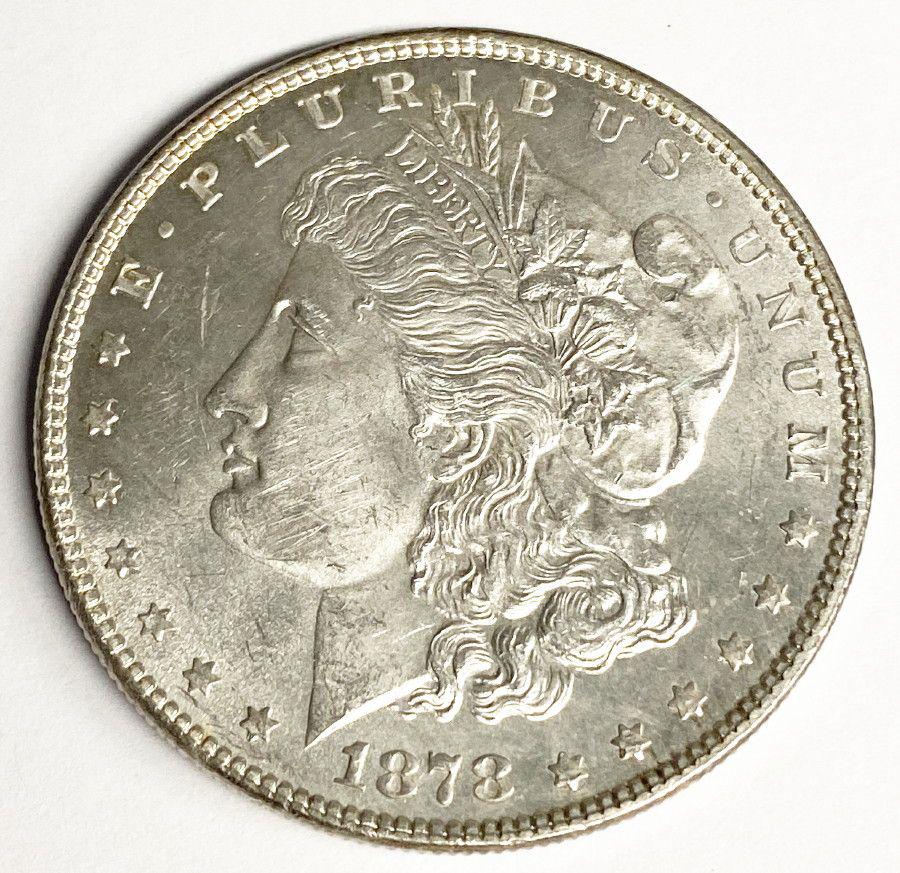 1878 7 TAIL FEATHERS MORGAN DOLLAR MS64+ (1 of 3)