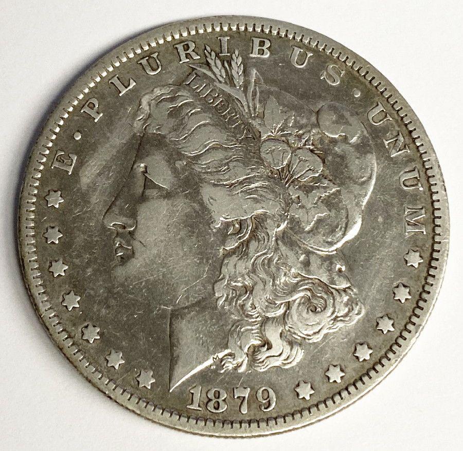 1879-O MORGAN DOLLAR FINE HARSHLY CLEANED (1 of 3)