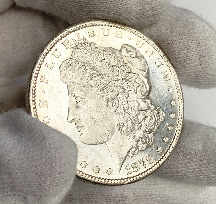 1879-S MORGAN DOLLAR MS63 SEMI-PROOF LIKE (1 of 4)
