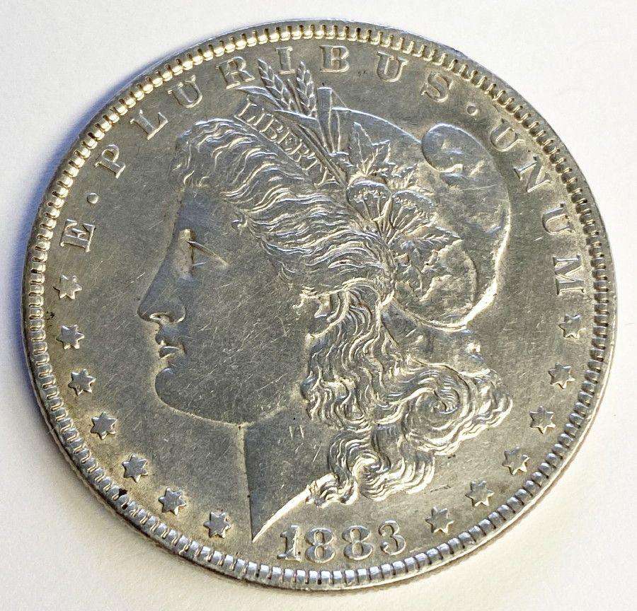 1883 MORGAN SILVER DOLLAR AU (1 of 3)