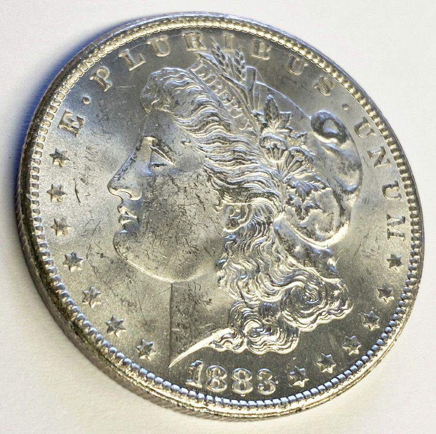 1883-CC CARSON CITY MORGAN SILVER DOLLAR MS63 (1 of 4)