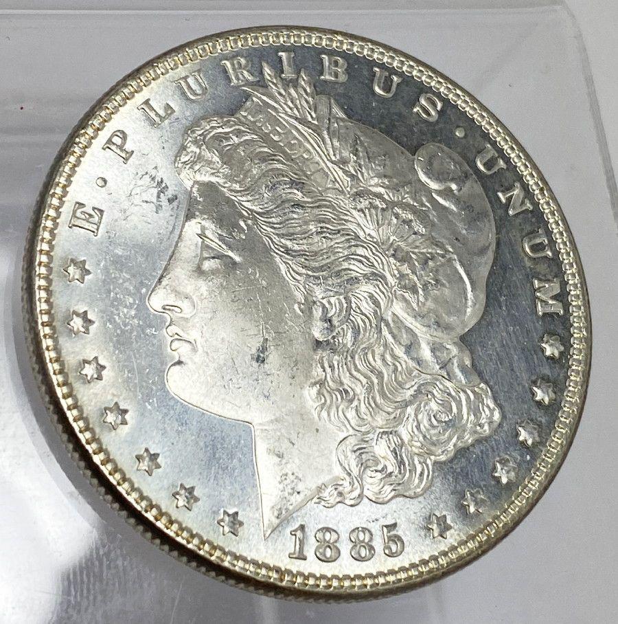 1885-P MORGAN SILVER DOLLAR MS64/65 PL (1 of 5)