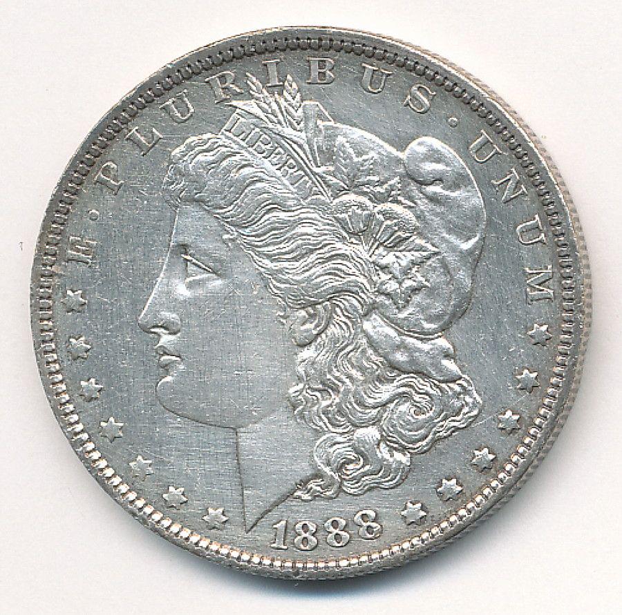 HARSHLY CLEANED 1888-O MORGAN DOLLAR XF (1 of 3)