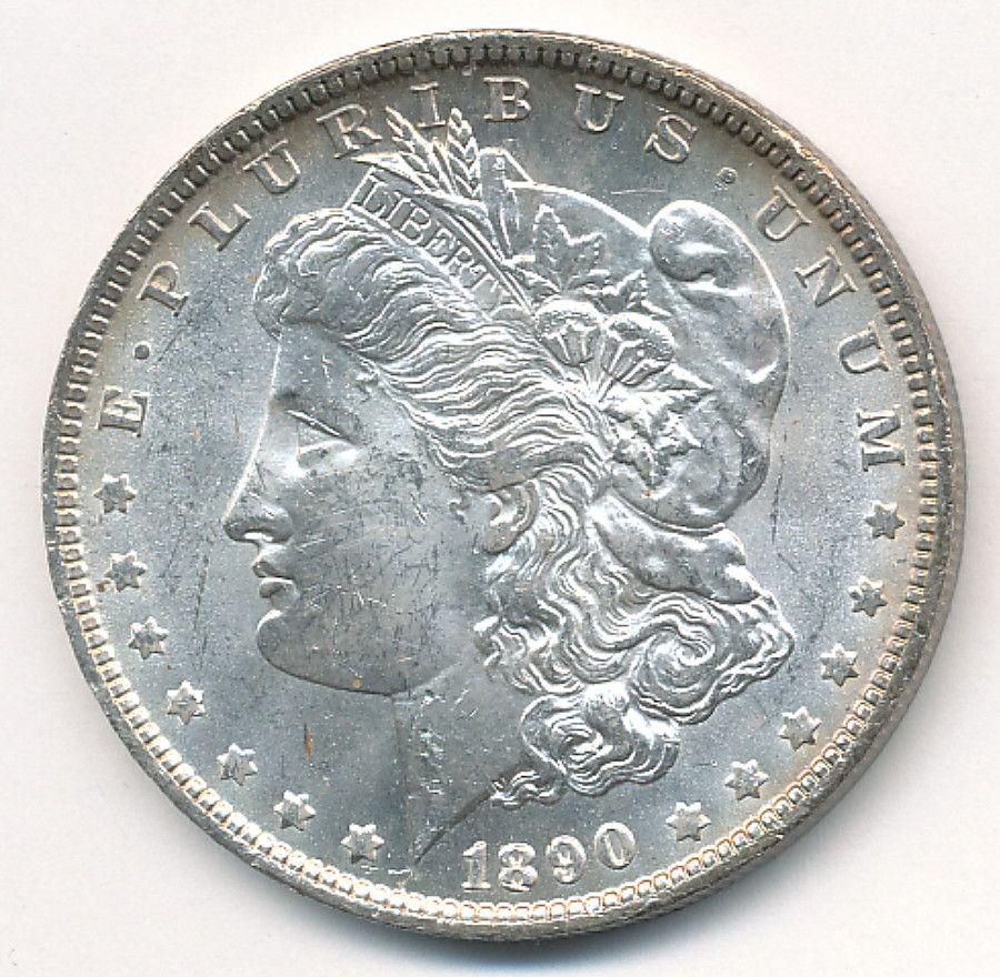 1890-O MORGAN SILVER DOLLAR MS64 (1 of 3)