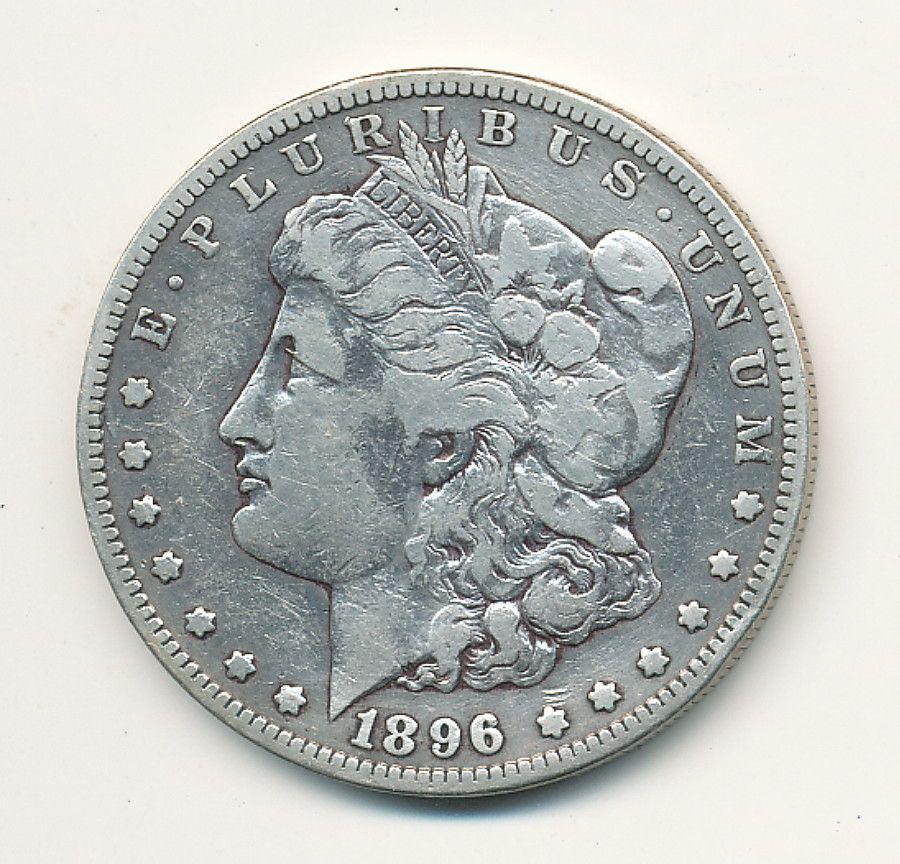1896-S MORGAN SILVER DOLLAR FINE: WINNER SHALL RECEIVE (1) ONE COIN OUT OF A NEAR COMPLETE SET OF MORGAN SILVER DOLLARS. BY ORDER OF THE CONSIGNOR, THESE COINS ARE TO BE SOLD WITHOUT EVER BEING CERTIFIED. FROM WHAT WE UNDERSTAND FROM 