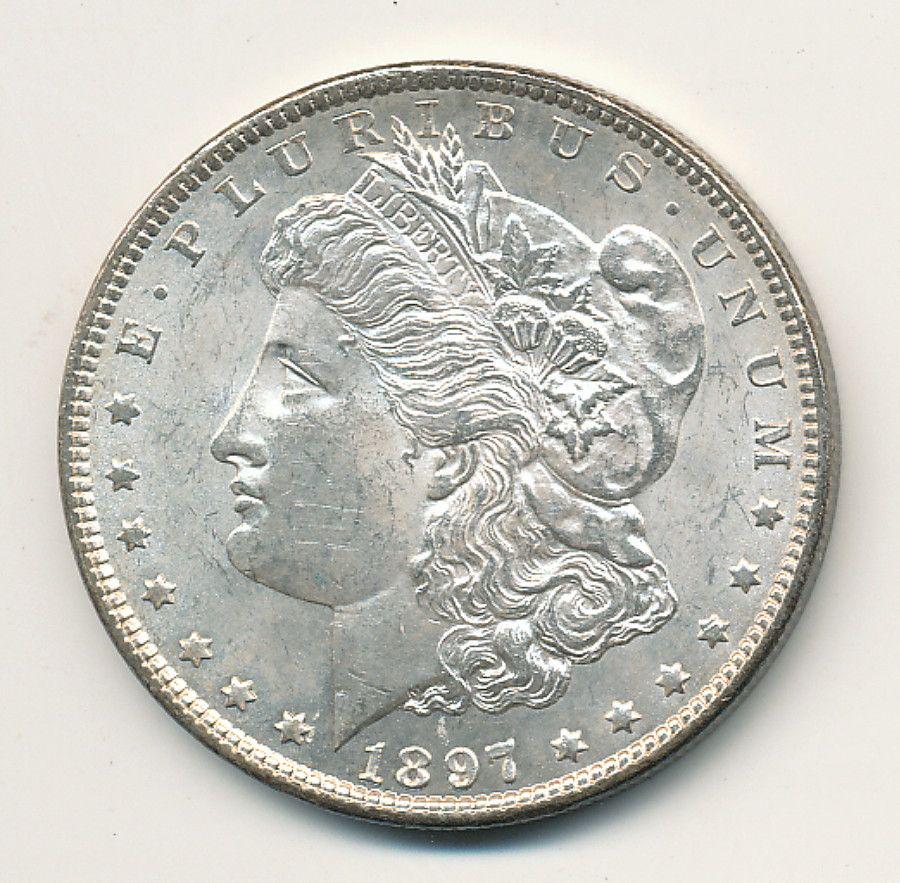 1897-P MORGAN SILVER DOLLAR MS64 (1 of 3)