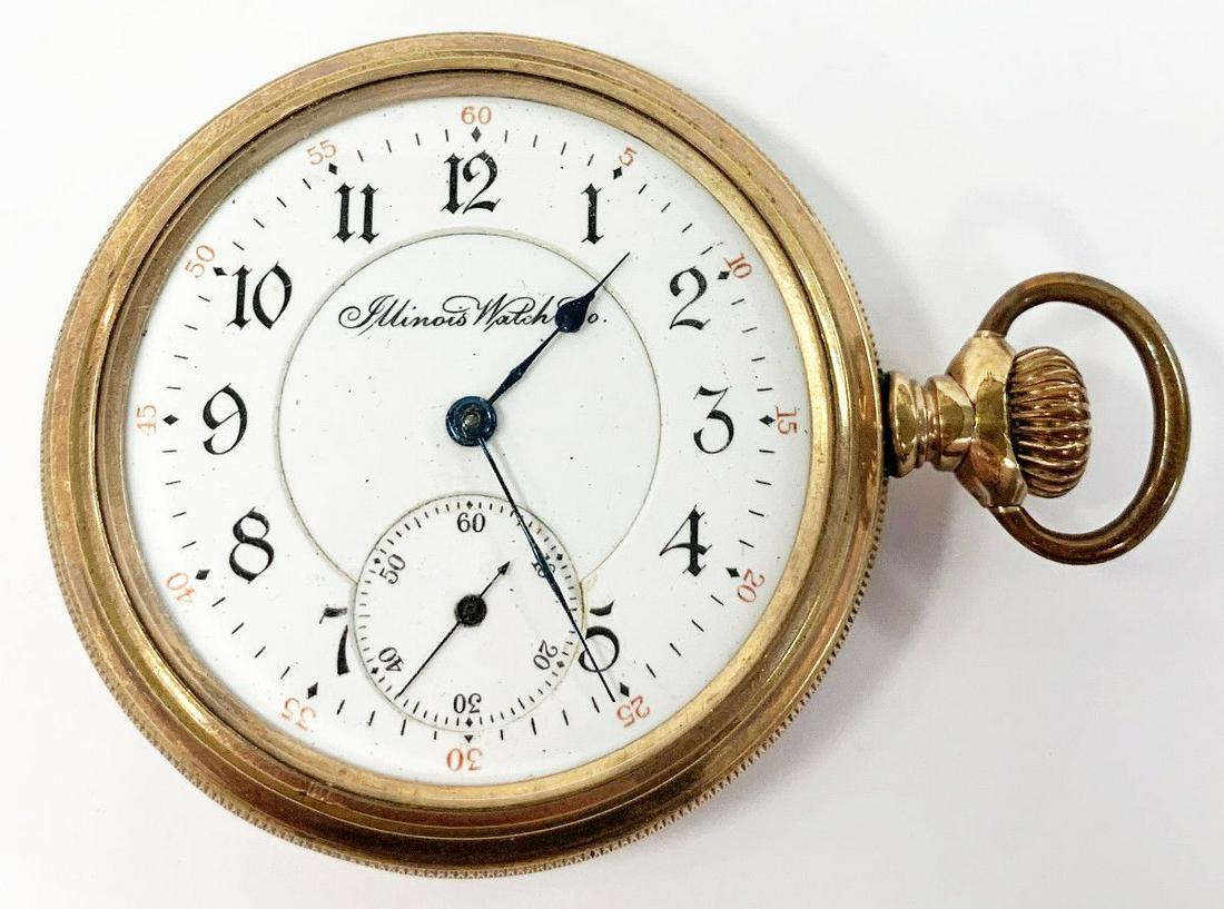 ANTIQUE POCKET WATCH 17 J ILLINOIS WATCH CO.: DATE LINE 1941, THE GRANDFATHER OF OUR CONSIGNOR OPENS A BY SELL SHOP SPECIALIZING IN GUITARS AND COINS AND PRETTY MUCH ANYTHING INCLUDING AUTOMOBILES! AS THE DECADES WENT ON AND EVENTUALLY THE SHOP W