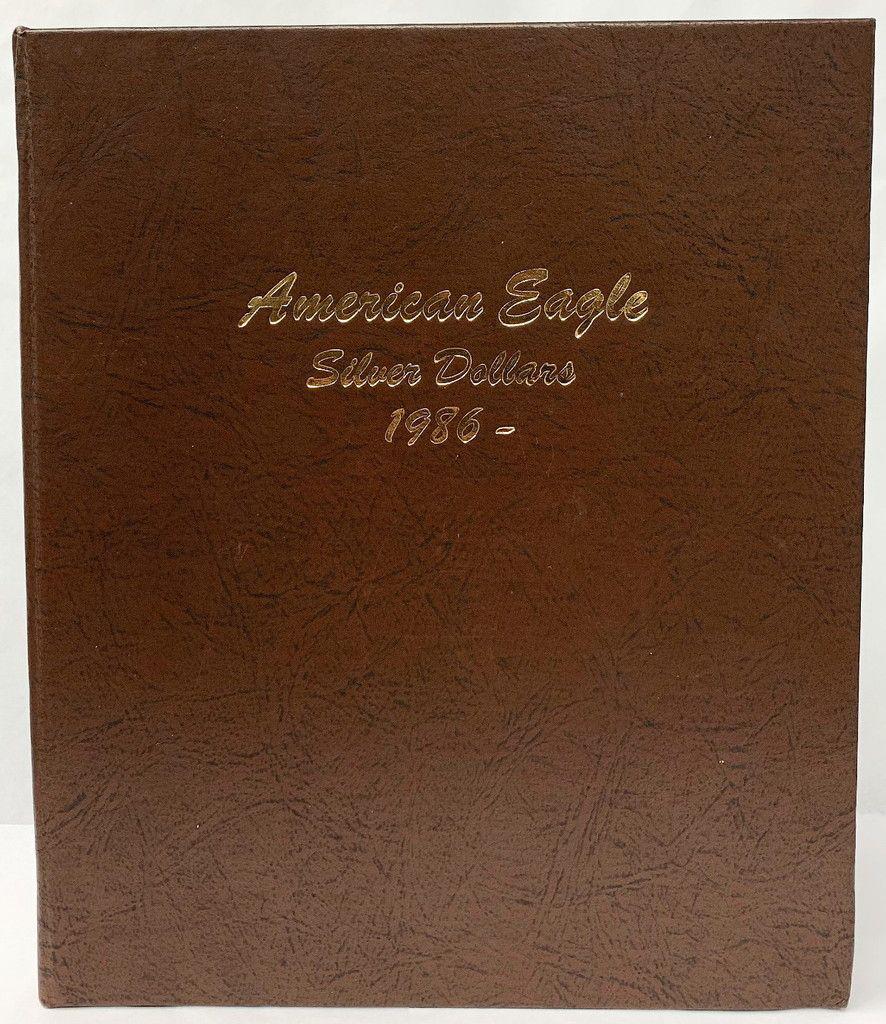 AMERICAN SILVER EAGLE SET (34) COINS: WINNER GETS ALBUM AND ALL (34) COINS SHOWN HERE.1986 THROUGH 2019.