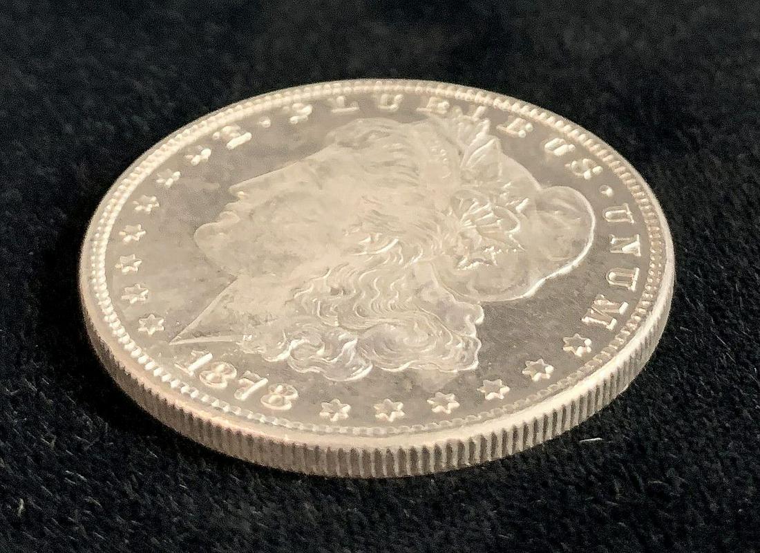 1878-S MS63 PROOF LIKE MORGAN SILVER DOLLAR: WINNER OF AUCTION SHALL RECEIVE THE EXACT COIN SHOWN HERE
