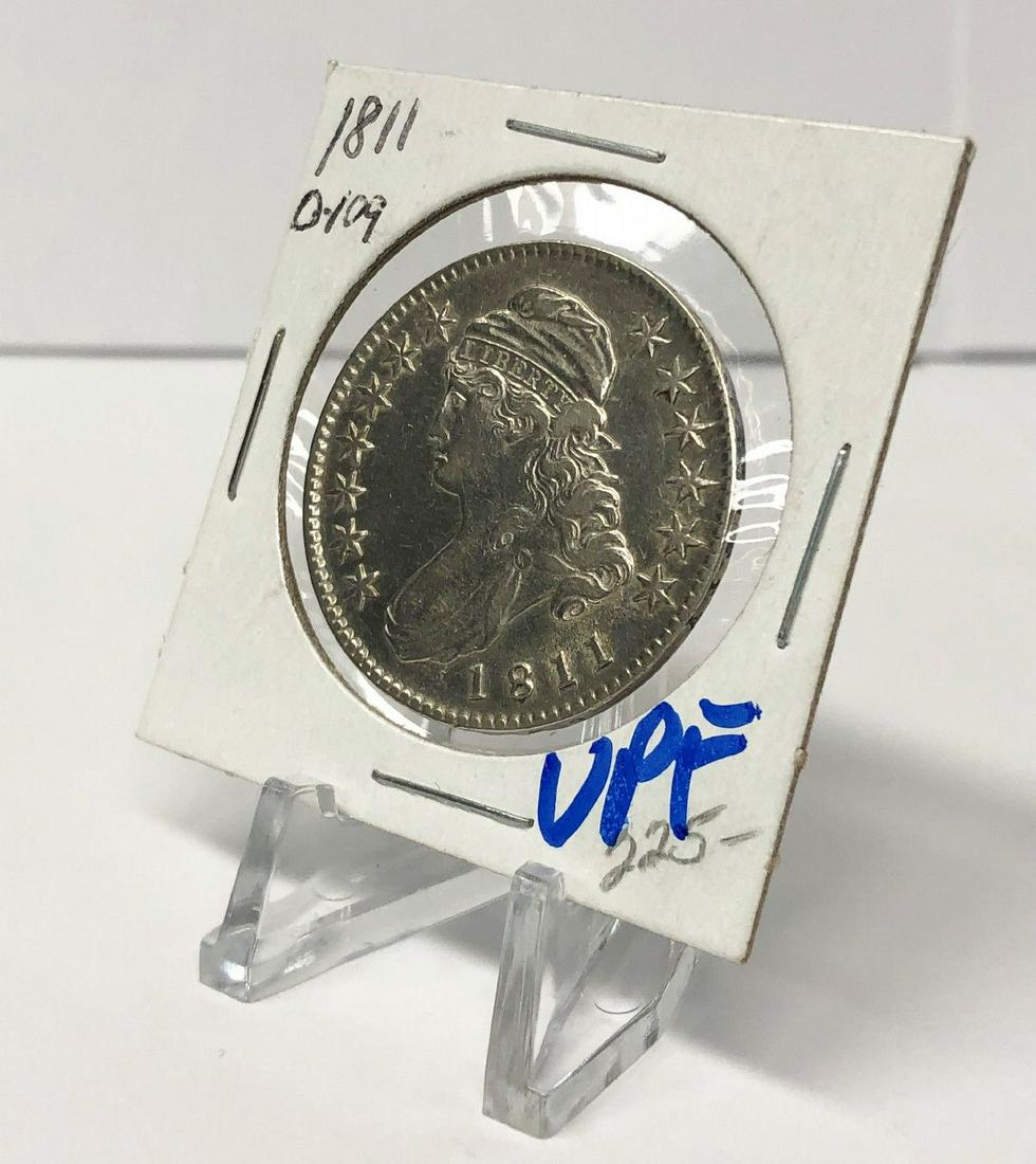 1811 CAPPED BUST HALF DOLLAR: WINNER SHALL RECEIVE EXACT COIN SHOWN HERE