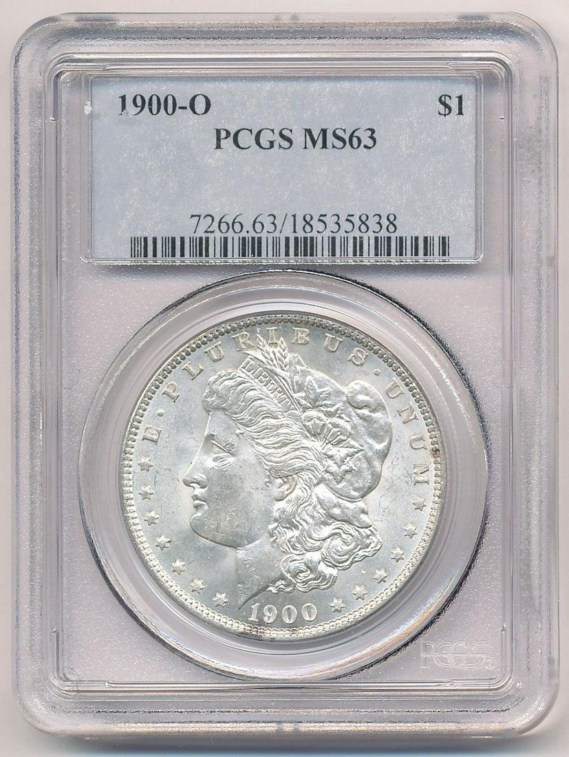 1900-O PCGS MS63 MORGAN SILVER DOLLAR: OUR OLD FRIEND BOB HAS BEEN A CUSTOMER THROUGH MY COIN COMPANY FROM BACK SINCE THE OPENING OF OUR LOCATION AND GOING BACK WELL INTO THE LAST CENTURY. BOB HAS ASSEMBLED A COMPLETE MORGAN SILVER DOLLAR
