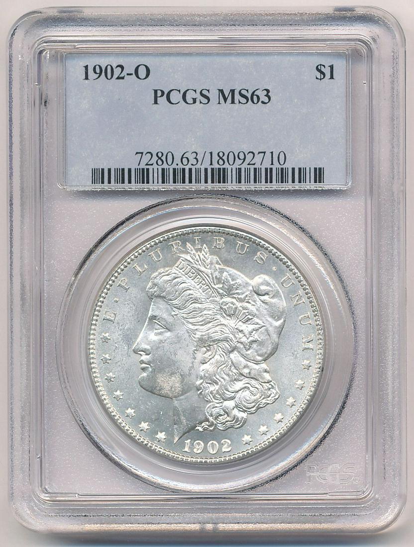 1902-O PCGS MS63 MORGAN SILVER DOLLAR: OUR OLD FRIEND BOB HAS BEEN A CUSTOMER THROUGH MY COIN COMPANY FROM BACK SINCE THE OPENING OF OUR LOCATION AND GOING BACK WELL INTO THE LAST CENTURY. BOB HAS ASSEMBLED A COMPLETE MORGAN SILVER DOLLAR