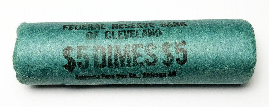BU ROLL (50) COINS MINT 1954-D 90% SILVER DIMES: WINNER SHALL RECEIVE THE EXACT (50) COINS SHOWN HERE