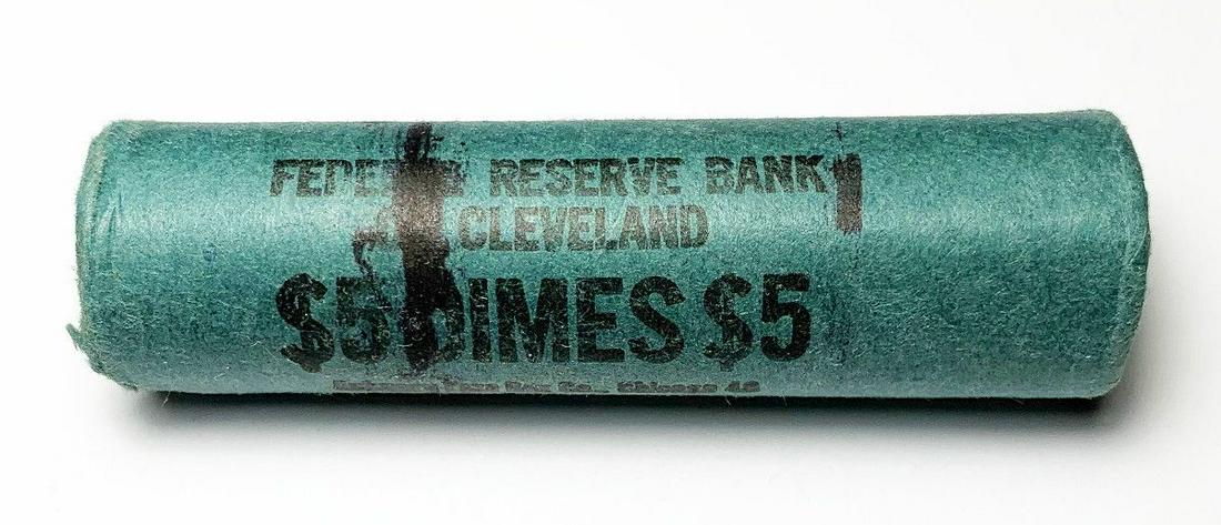 BU ROLL (50) COINS MINT 1954-D 90% SILVER DIMES: WINNER SHALL RECEIVE THE EXACT (50) COINS SHOWN HERE
