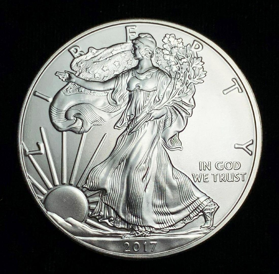 2017 AMERICAN SILVER EAGLE MS69: WINNER SHALL RECEIVE THE EXACT COIN SHOWN HERE