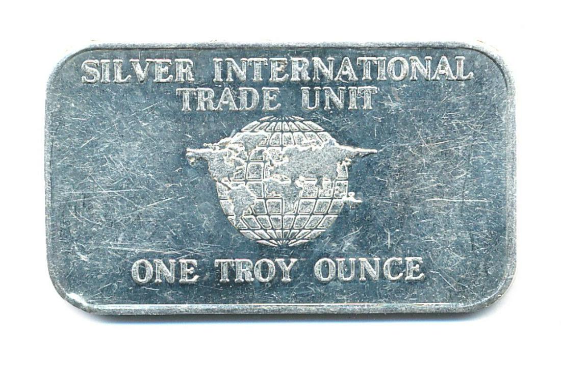 SILVER INTERNATIONAL TRADE UNIT 1 OZ BAR: WINNER SHALL RECEIVE THE COIN PRECISELY RESEMBLING THE ONE SHOWN HERE