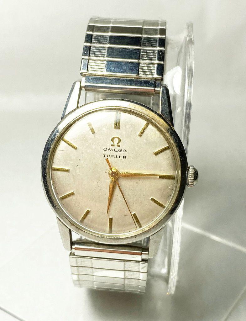 VINTAGE WORKING OMEGA TURLER WATCH: THIS WATCH RUNS AND IS PROBABLY IN NEED OF A LITTLE PROFESSIONAL TLCWINNER SHALL RECEIVE THE EXACT ITEM SHOWN HERE