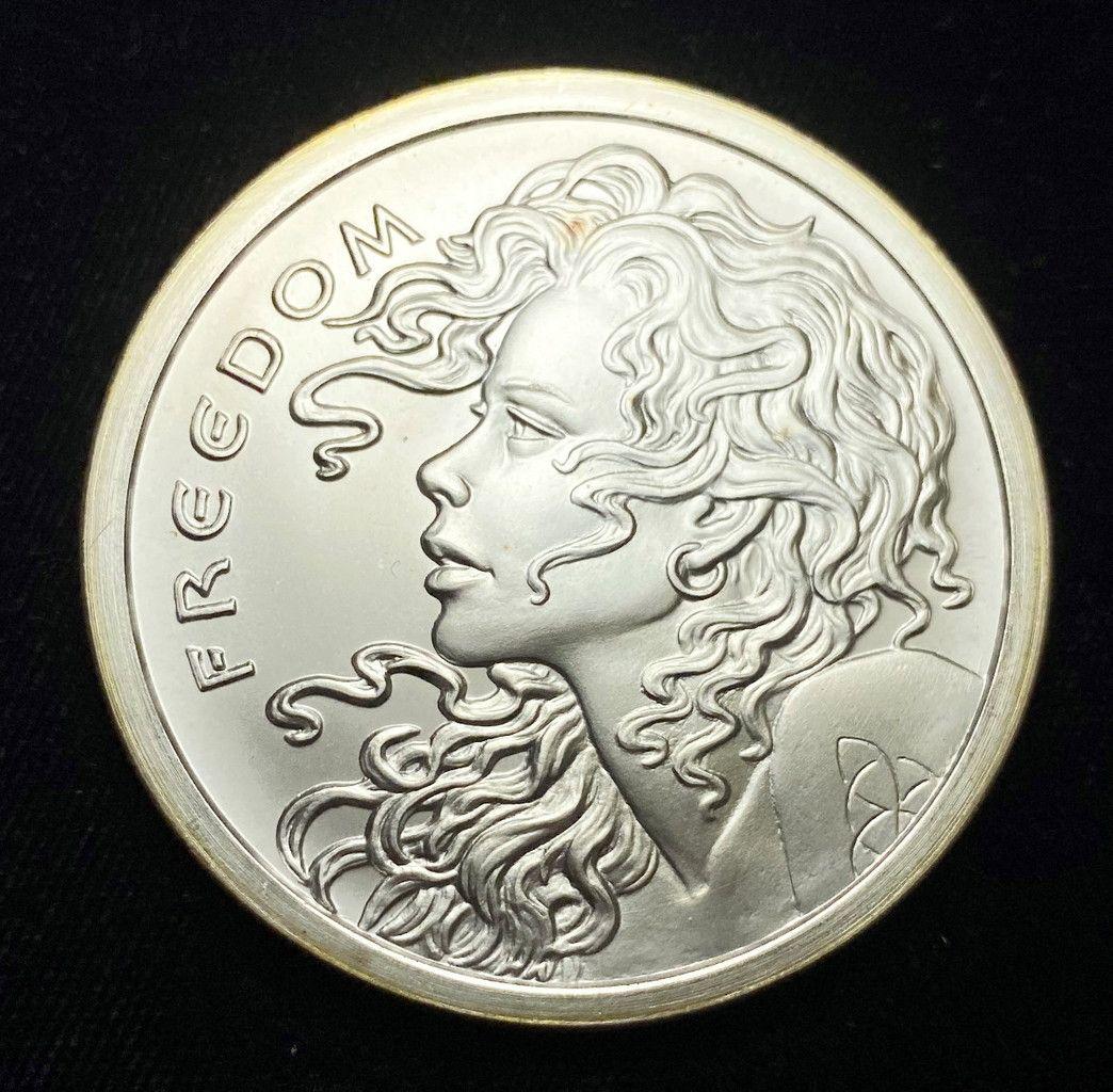 2015 SUPER RARE 2 OUNCE SILVER SHIELD FREEDOM GIRL: WINNER SHALL RECEIVE THE EXACT COIN SHOWN HERE