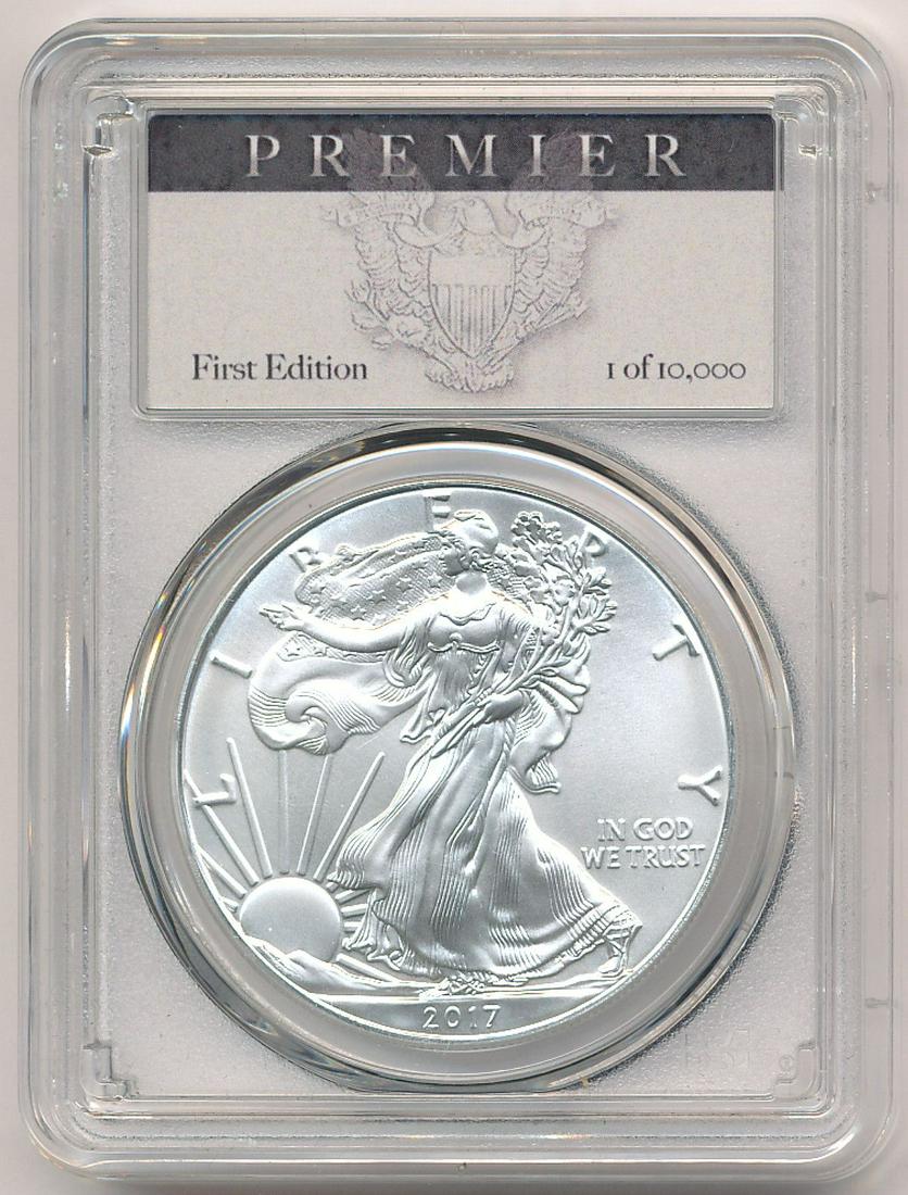 2017 PCGS MS70 AMERICAN SILVER EAGLE: WINNER SHALL RECEIVE THE EXACT COIN SHOWN HERE